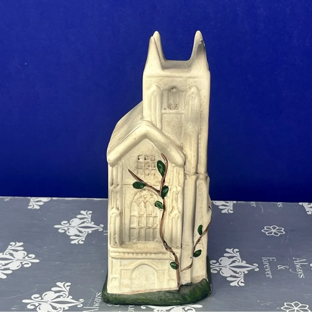 Canterbury Cathedral vintage 5” Bisque Ceramic Souvenir United Kingdom